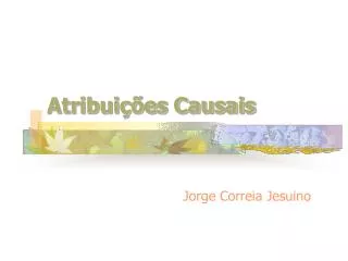 atribui es causais