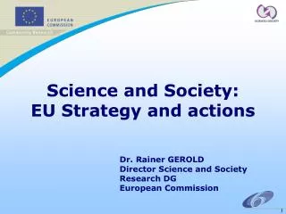 Science and Society: EU Strategy and actions