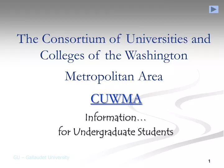 the consortium of universities and colleges of the washington metropolitan area cuwma