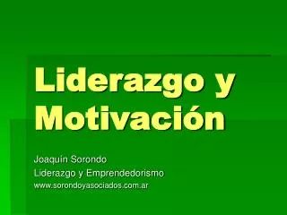 liderazgo y motivaci n