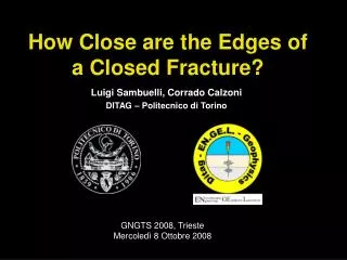 how close are the edges of a closed fracture