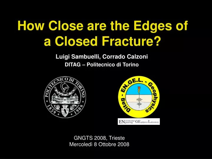 how close are the edges of a closed fracture