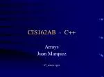 CIS162AB - C++ - slide 1