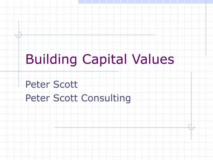 building capital values