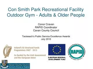 Con Smith Park Recreational Facility Outdoor Gym - Adults &amp; Older People