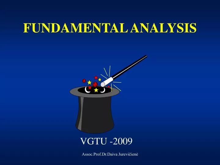 fundamental analysis