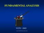 FUNDAMENTAL ANALYSIS