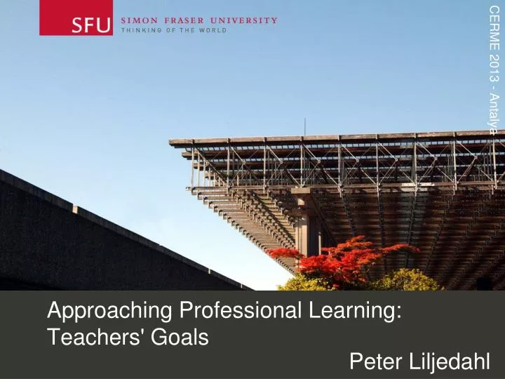 approaching professional learning teachers goals
