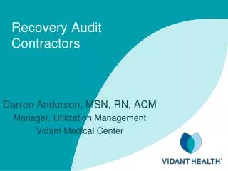 Recovery Audit Contractors