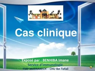 expos par benhiba imane service d immunologie fmp marrakech chu ibn tofail