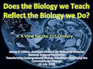 Board on Life Sciences A New Biology for the 21 st Century