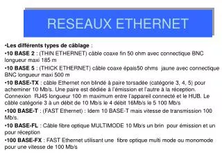 reseaux ethernet
