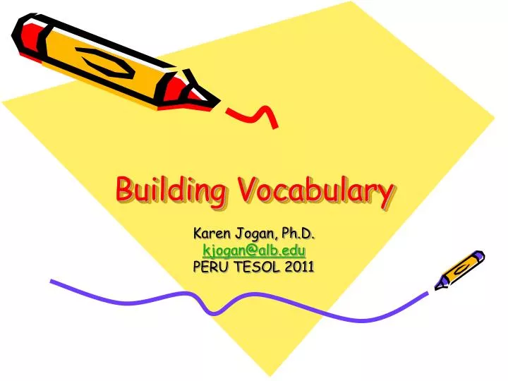 building vocabulary