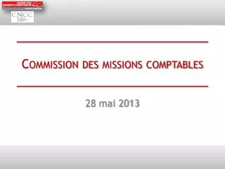 commission des missions comptables