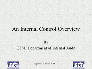 An Internal Control Overview