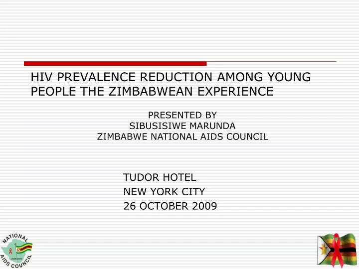 hiv prevalence reduction among young people the zimbabwean experience