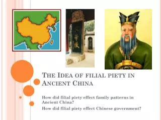 The Idea of filial piety in Ancient China