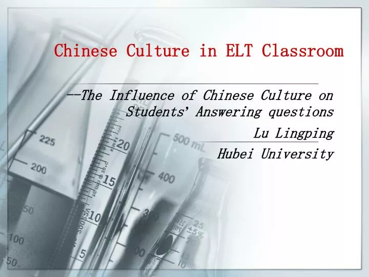 chinese culture in elt classroom