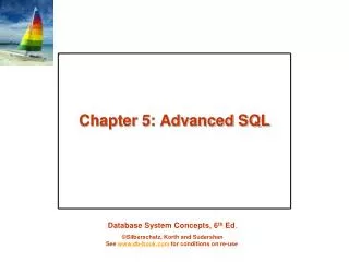 Chapter 5: Advanced SQL