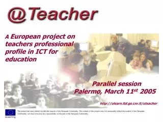 A European project on teachers professional profile in ICT for education