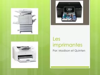 les imprimantes