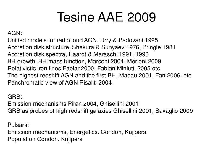 tesine aae 2009