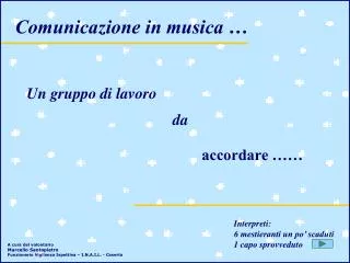 comunicazione in musica