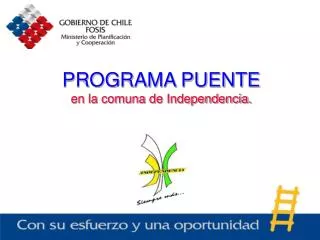 programa puente en la comuna de independencia