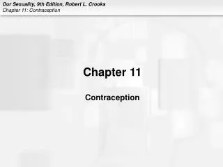 Chapter 11 Contraception