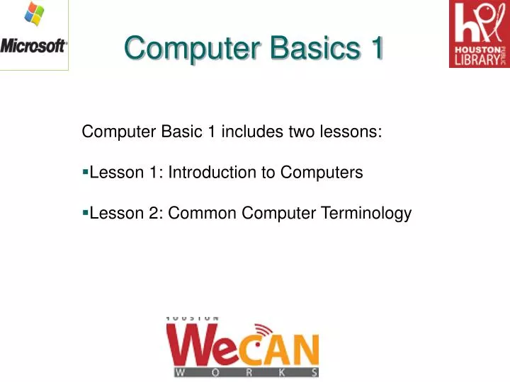 computer basics 1