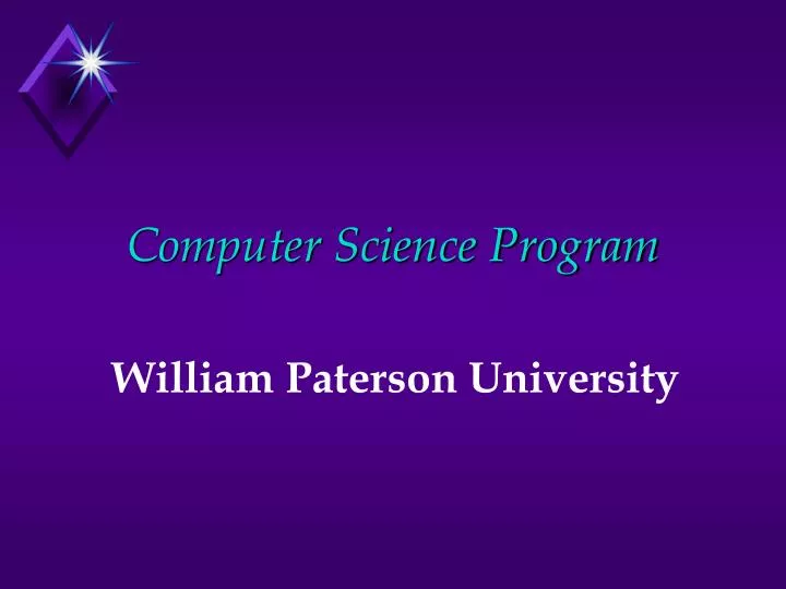 computer science program