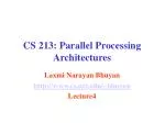 CS 213: Parallel Processing Architectures - slide 1