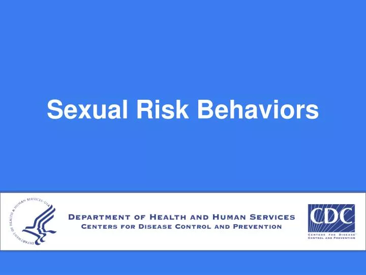 sexual risk behaviors