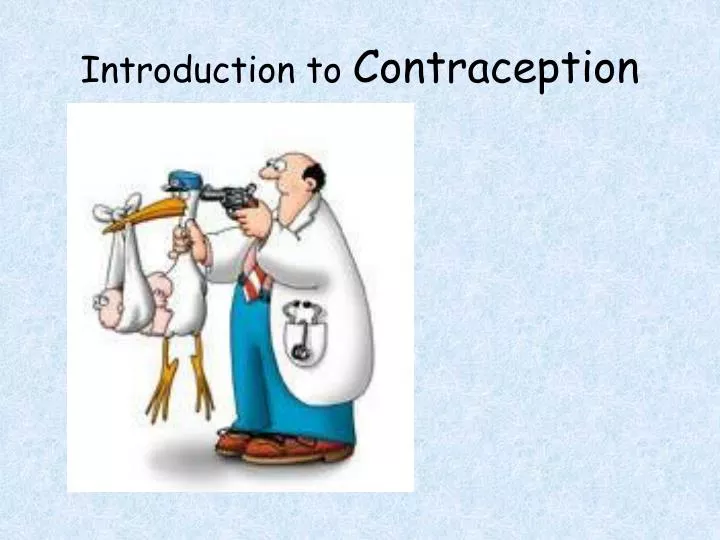 introduction to contraception