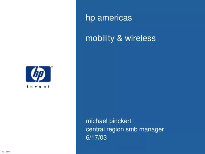 hp americas mobility wireless