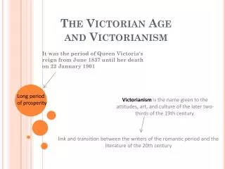 The Victorian Age and Victorianism