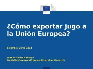 c mo exportar jugo a la uni n europea