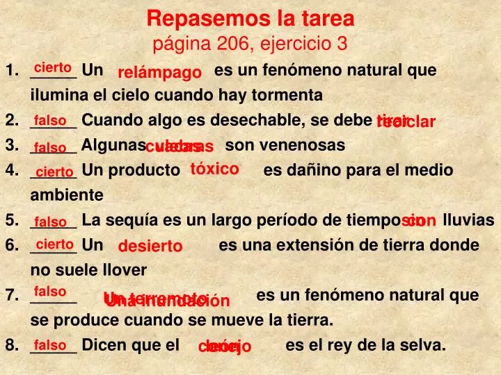 repasemos la tarea p gina 206 ejercicio 3