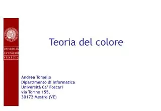 teoria del colore