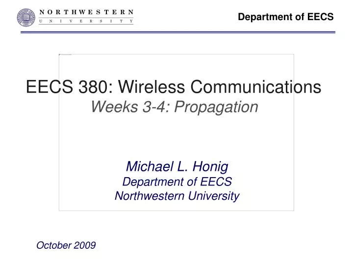 eecs 380 wireless communications weeks 3 4 propagation