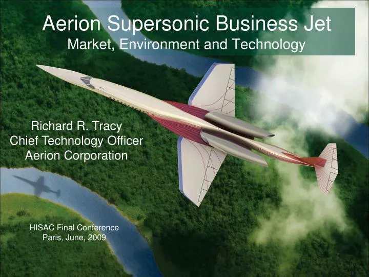 aerion supersonic business jet market environment and technology