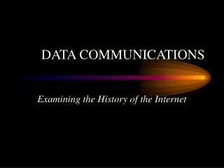 DATA COMMUNICATIONS