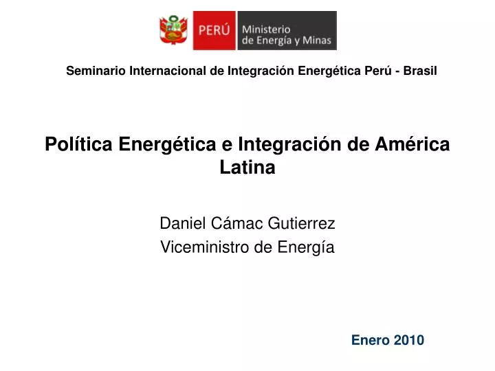 pol tica energ tica e integraci n de am rica latina