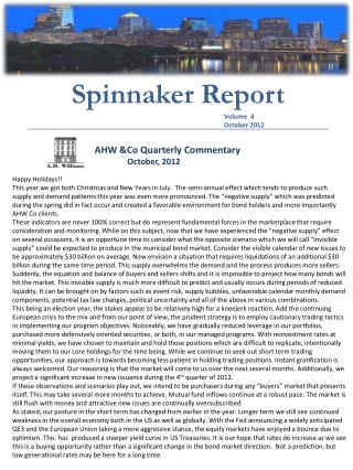 Spinnaker Report