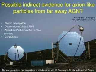 Possible indirect evidence for axion-like particles from far away AGN?