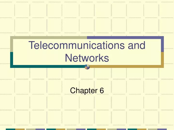 telecommunications and networks