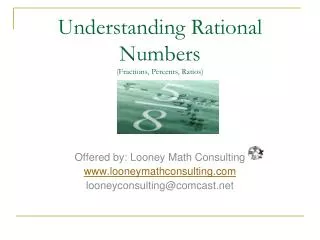 Understanding Rational Numbers (Fractions, Percents, Ratios)