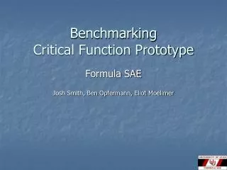Benchmarking Critical Function Prototype