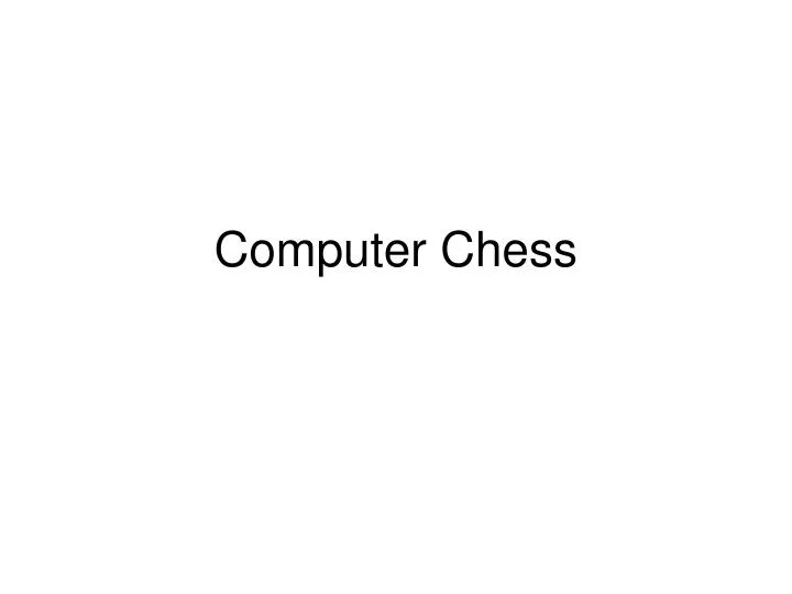 computer chess