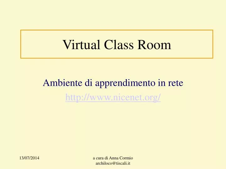 virtual class room
